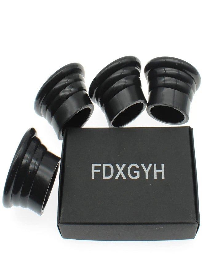 4 قطع من أغطية قضبان ستائر النوافذ FDXGYH سدادة طرفية لقضبان ستائر النوافذ بقطر 1.1 بوصة [أسود] - Image 5